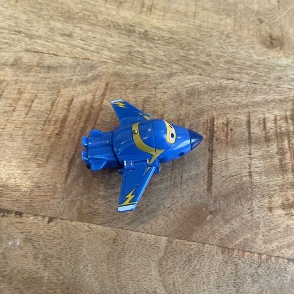 Super Wings Transform-A-Bots Airplane Action Mini Figure Jerome 2.5” Blue - Picture 3 of 8